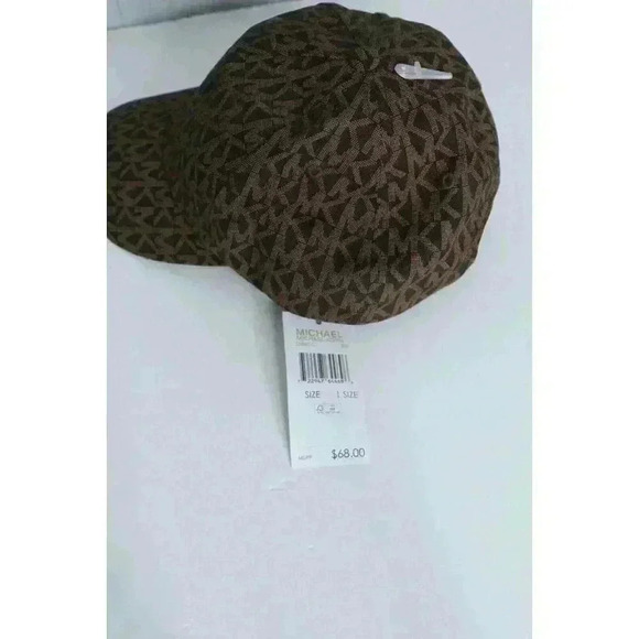 AUTHENTIC MICHAEL KORS BASEBALL HAT/CAP BROWN W/MK LOGO ADJUSTABLE.‎ NEW main image 6